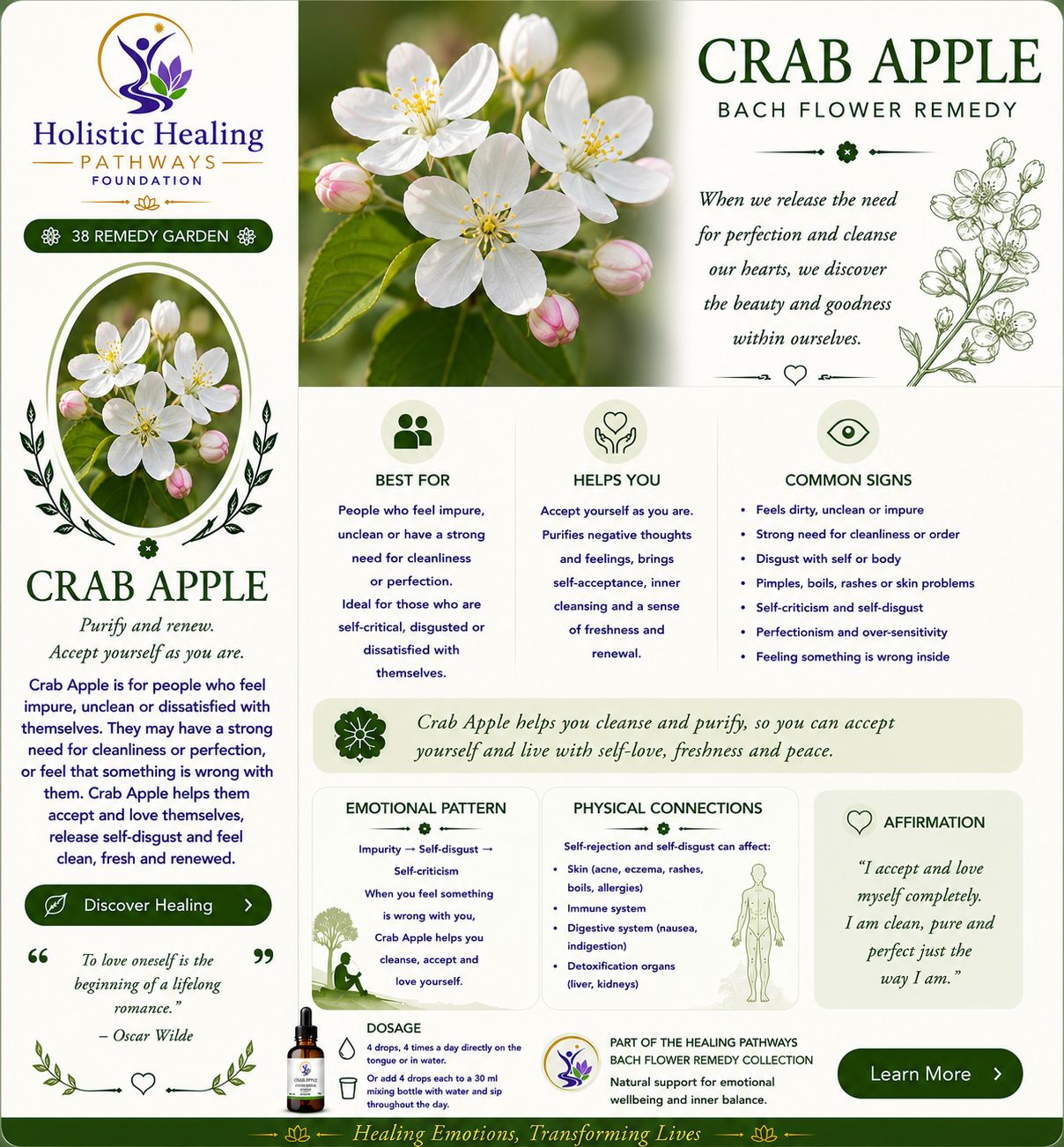 Crab Apple — Bach flower remedy