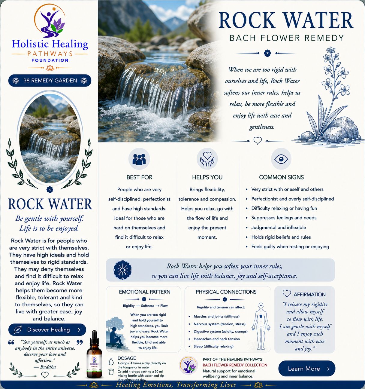 Rock Water — Bach flower remedy